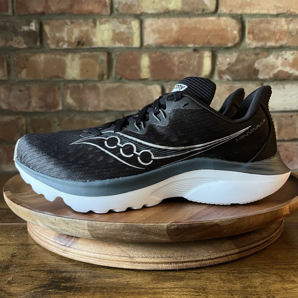 Saucony Kinvara 16 Women's 8 PWRRUN Black Neutral Cushion Running Shoes Sneakers
